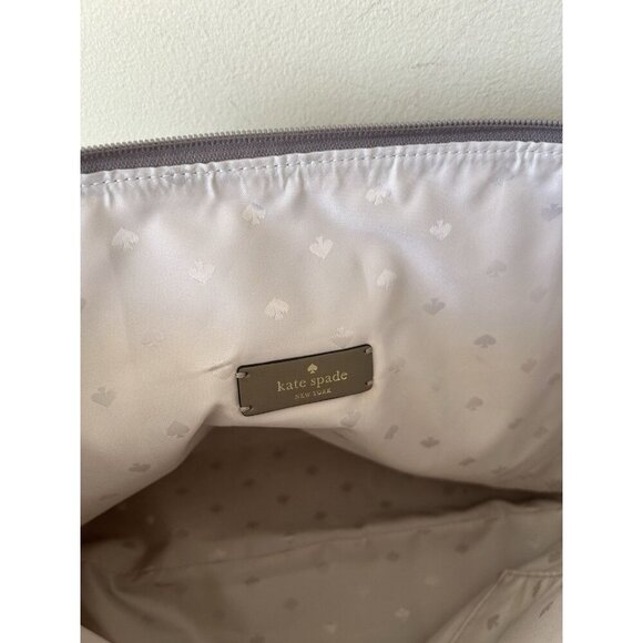 Kate Spade Kitt Large Nylon Tote Bag Nimbus Grey Gray Purse $299 MSRP - Picture 7 of 11